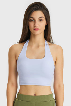 Millennia Breathable Halter Neck Sports Bra - All Mine Now Clothing