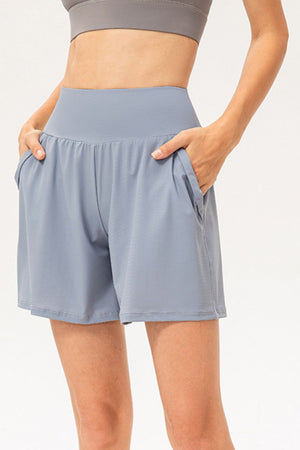 Pocketed Elastic Waist Active Shorts - All Mine Now Clothing