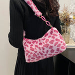 Leopard Fluff Shoulder Bag - All Mine Now Clothing