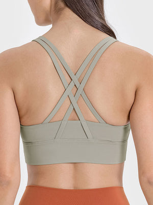 Millennia Crisscross Scoop Neck Active Tank - All Mine Now Clothing