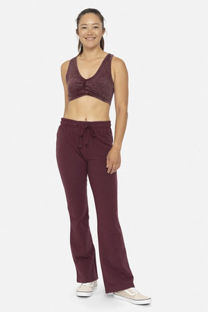 Mono B Drawstring Flared Pants - All Mine Now Clothing