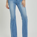 RISEN Full Size High Rise Button Fly Bootcut Jeans - All Mine Now Clothing