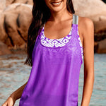 Scoop Neck Wide Strap Tankini Set - All Mine Now Clothing