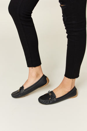 Forever Link Slip On Bow Flats Loafers - All Mine Now Clothing