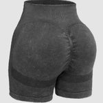 Washed High Waist Active Shorts - All Mine Now Clothing