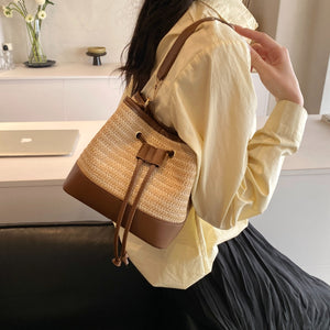 Straw Braided Shoulder Bag - All Mine Now Clothing