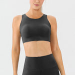 Round Neck Wide Strap Active Bra - All Mine Now Clothing