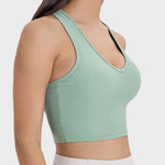 Millennia Scoop Neck Wide Strap Active Tank - All Mine Now Clothing