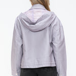 How Dare U Drawstring Hem PU Leather Zip Up Jacket - All Mine Now Clothing