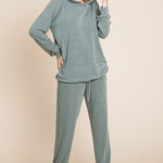 Super Lady Full Size Long Sleeve Hoodie and Tied Pants Set - All Mine Now Clothing