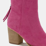 Beast Fashion Suede Point Toe Ankle Booties - All Mine Now Clothing