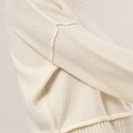 HYFVE Round Neck Dropped Shoulder Ribbed Sweater - All Mine Now Clothing