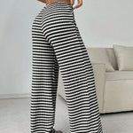 Tied Striped Wide Leg Pants - All Mine Now Clothing