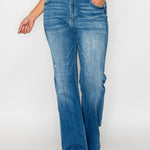 bytos Full Size Distressed High Rise Jeans with Pockets - All Mine Now Clothing