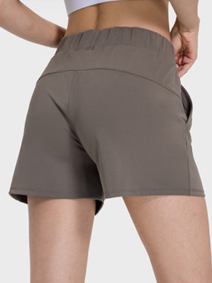 Millennia Elastic Waist Active Shorts - All Mine Now Clothing