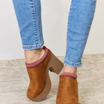 Legend Footwear Platform Suede Clog Heel - All Mine Now Clothing