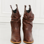 MMShoes Better in Texas Scrunch Cowboy Boots in Brown - All Mine Now Clothing