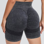 Washed High Waist Active Shorts - All Mine Now Clothing