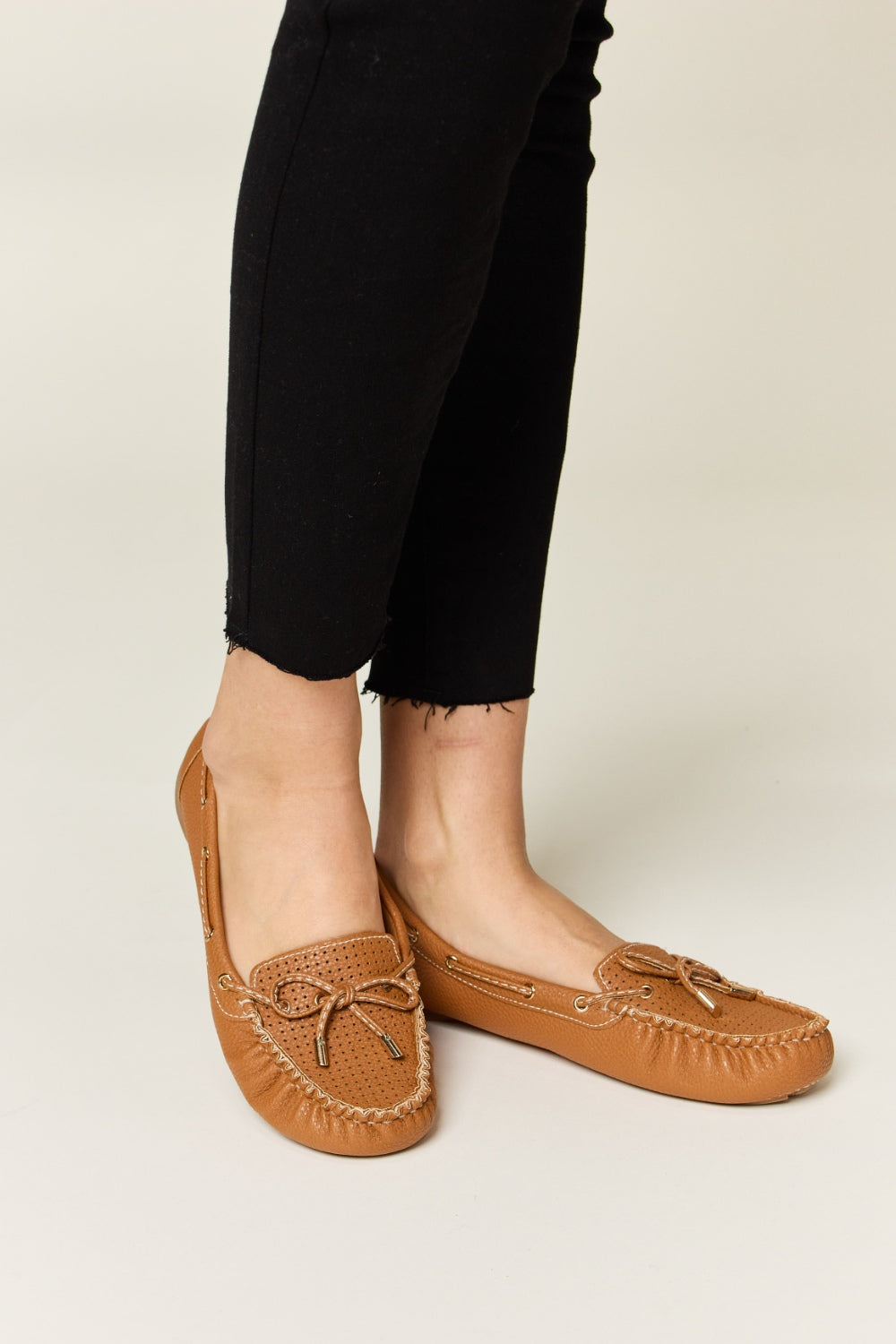 Forever Link Bow Decor Flat Loafers - All Mine Now Clothing