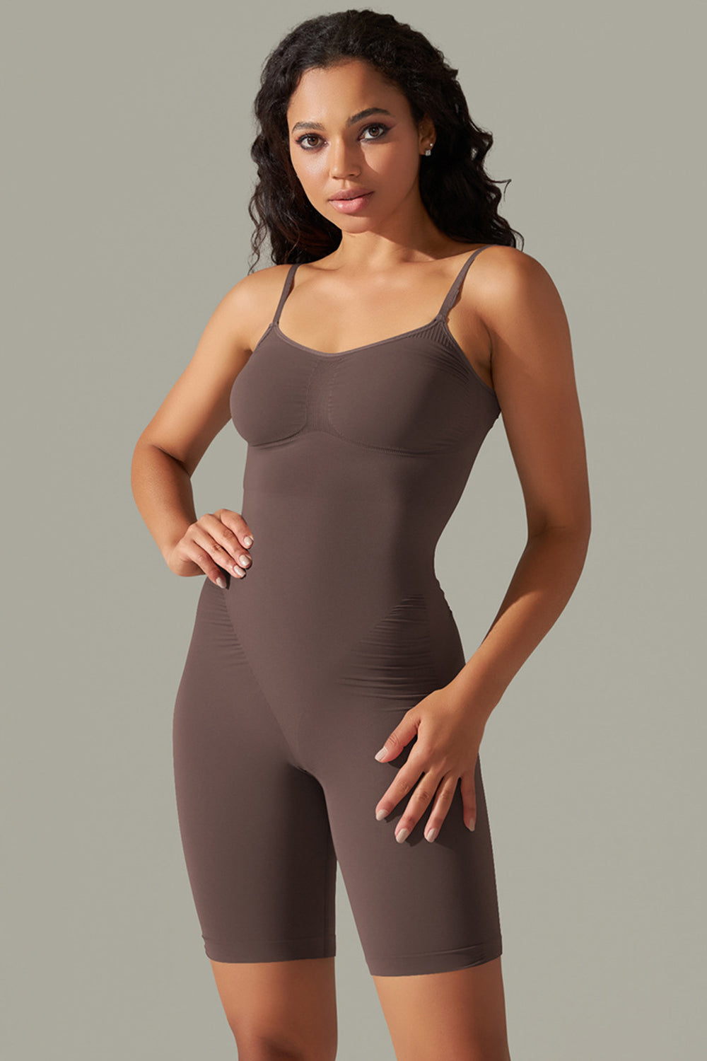 Spaghetti Strap Active Romper - All Mine Now Clothing