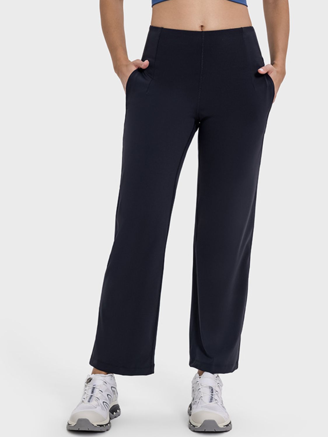 Millennia Pocketed High Waist Active Pants - All Mine Now Clothing