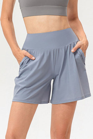 Pocketed Elastic Waist Active Shorts - All Mine Now Clothing