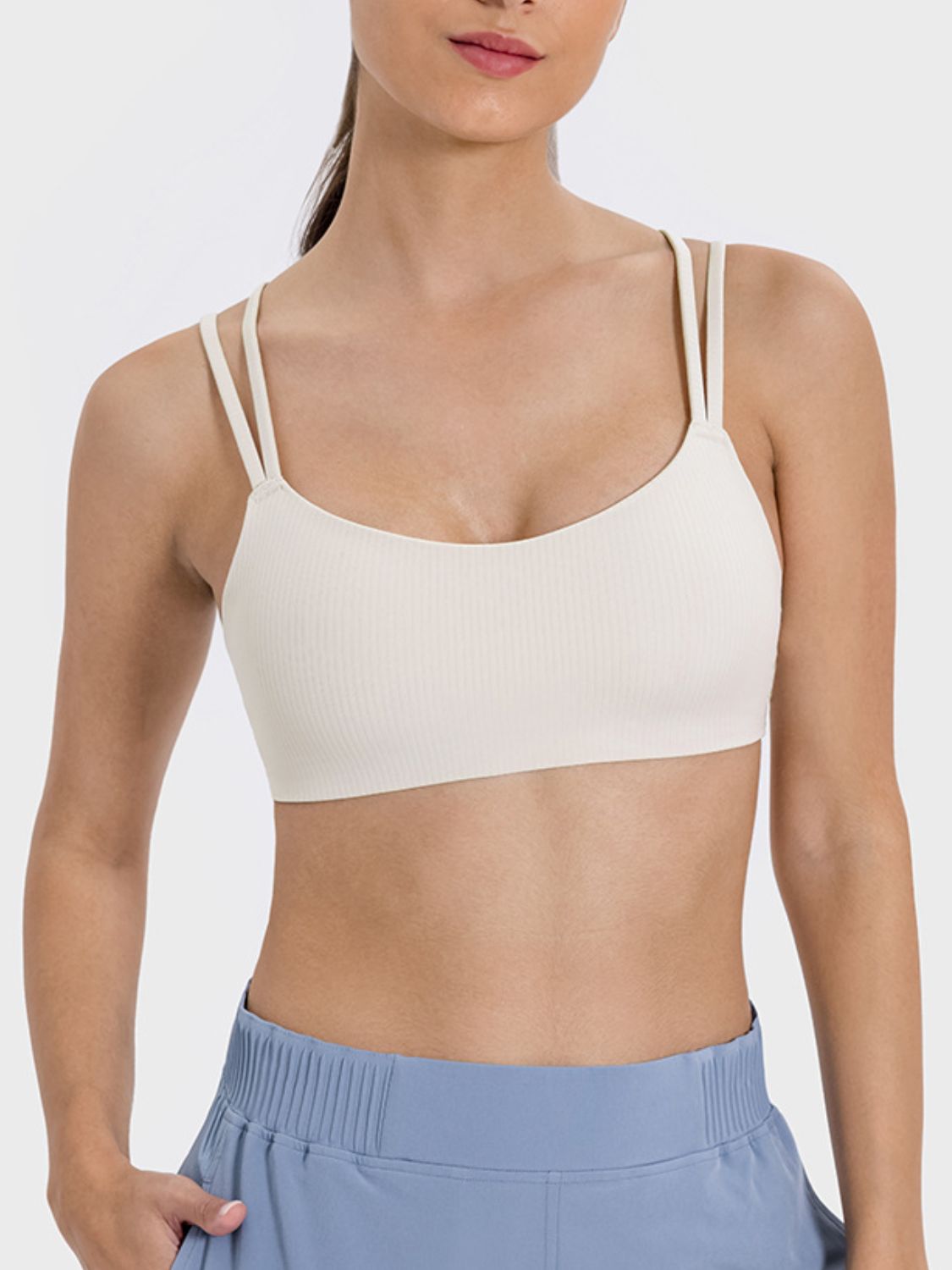 Millennia Scoop Neck Double Strap Active Cami - All Mine Now Clothing