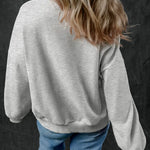 Half Zip Long Sleeve Sweatshirt - All Mine Now Clothing