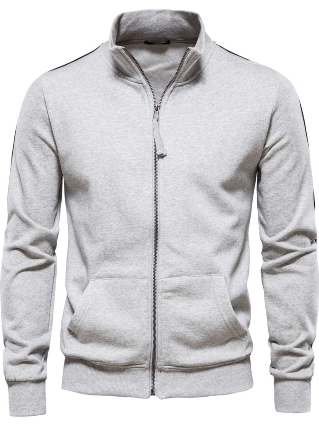 Men's Comfortable Zip Up Long Sleeve Sweatshirt