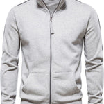 Men's Comfortable Zip Up Long Sleeve Sweatshirt