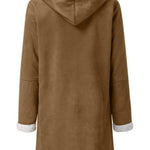 Full Size Pocketed Long Sleeve Hooded Toggle Jacket - All Mine Now Clothing