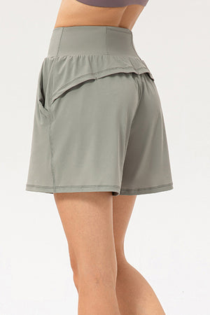 Pocketed Elastic Waist Active Shorts - All Mine Now Clothing