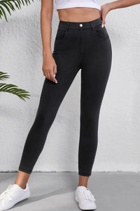 High Waist Jeans with Pockets - All Mine Now Clothing