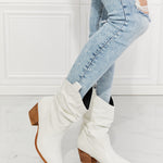 MMShoes Better in Texas Scrunch Cowboy Boots in White - All Mine Now Clothing