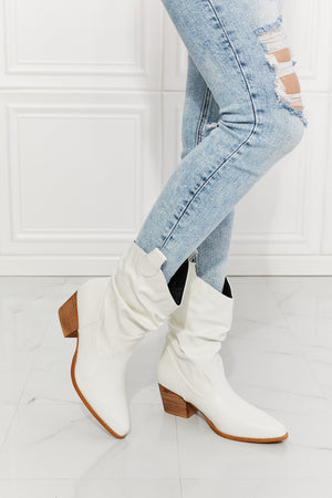 MMShoes Better in Texas Scrunch Cowboy Boots in White - All Mine Now Clothing