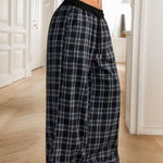 Plaid Wide Leg Pants