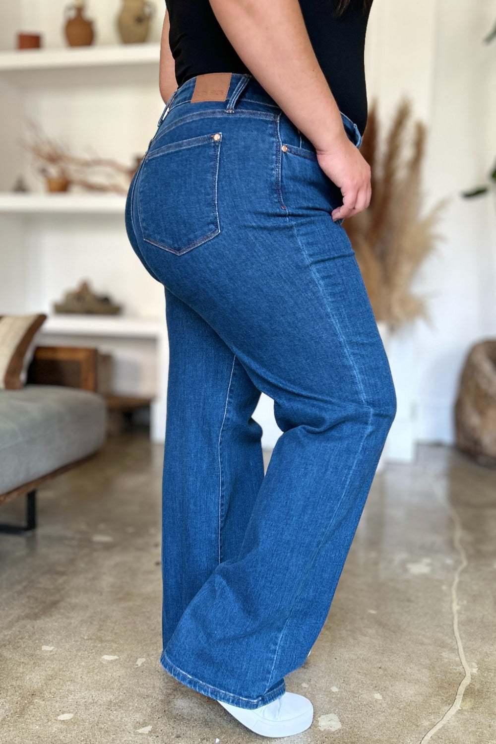 Judy Blue Full Size High Rise Straight Jeans - All Mine Now Clothing