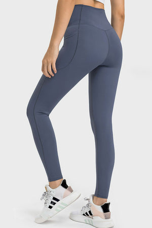 Millennia V-Waist Yoga Leggings with Pockets - All Mine Now Clothing