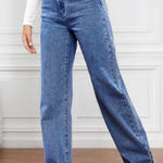 High Waist Straight Jeans - All Mine Now Clothing