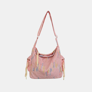 Contrast Texture Shoulder Bag - All Mine Now Clothing