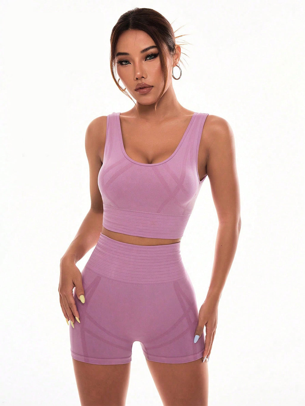 Scoop Neck Wide Strap Top and Shorts Active Set - All Mine Now Clothing