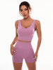 Scoop Neck Wide Strap Top and Shorts Active Set - All Mine Now Clothing