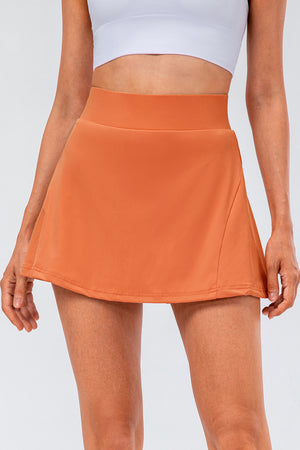 High Waist Pleated Active Skirt - All Mine Now Clothing