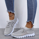 Breathable Mesh Lace Up Sneakers - All Mine Now Clothing