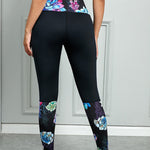 Printed Wide Waistband Active Leggings - All Mine Now Clothing