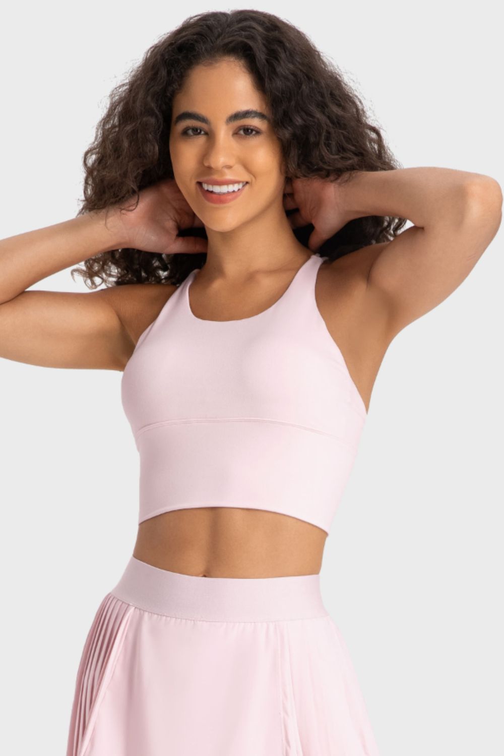 Millennia Crisscross Back Ladder Detail Sports Bra - All Mine Now Clothing