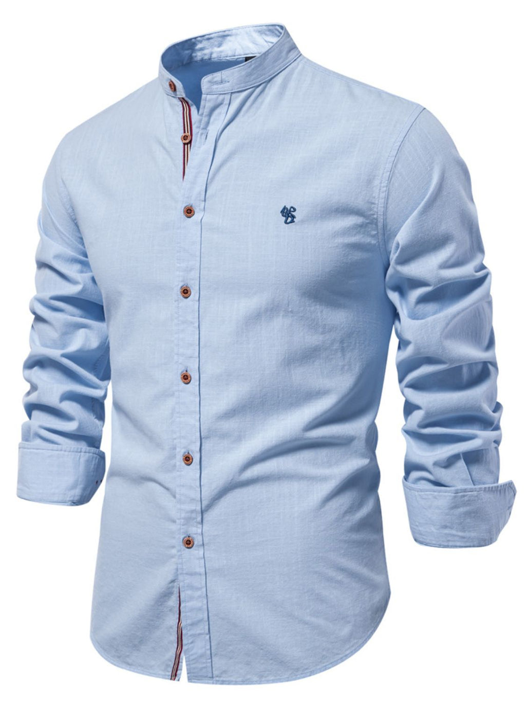 Men's Embroidered Button Down Shirt - Plus Size