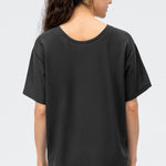 Round Neck Short Sleeve Active Tee - All Mine Now Clothing