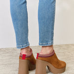 Legend Footwear Platform Suede Clog Heel - All Mine Now Clothing