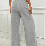 Tied Striped Wide Leg Pants - All Mine Now Clothing